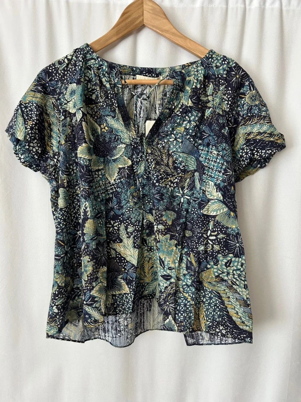 Ulla Johnson NWT Issa Portofino Short Sleeve Tunic Top Blouse Shirt **Size 6** - Picture 6 of 10
